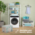 Collapsible Flower Print Laundry Basket - Turquoise